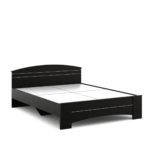 Omsok Maxima Queen Bed in Natural Wenge Finish by Fern India