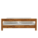 Atwood Solid Wood King Size Bed in Rustic Teak Finish By Fern India