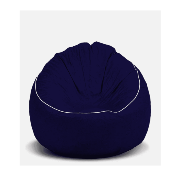 Addum XXXL Bean Bag Cover in Navy Blue Colour by Fern India