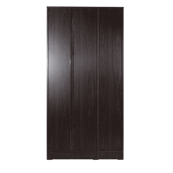 Ner 3 Door Wardrobe with External Drawers in Wenge Finish by Fern India