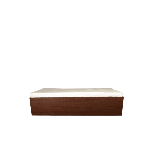 Ibur Single Size Bed with Drawer Storage in Suede Finish by Fern India