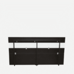 Resarf Queen Size Bed with Box Storage in Wenge Finish By Fern India