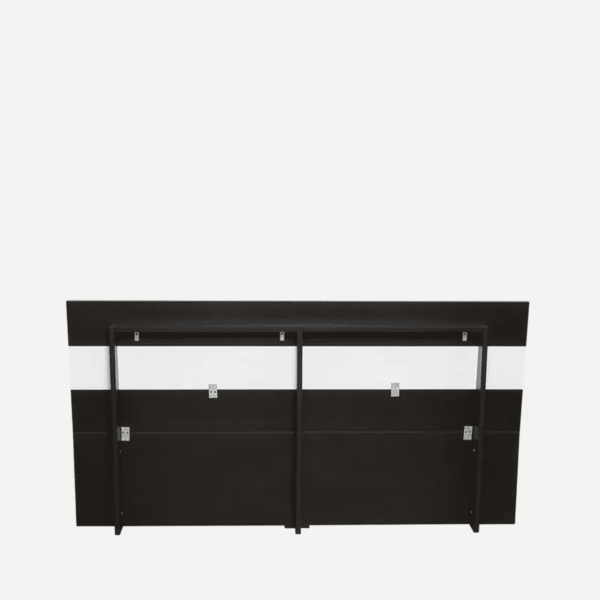 Resarf Queen Size Bed with Box Storage in Wenge Finish By Fern India