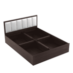 Citcra Queen Size Bed with Storage in Choco Walnut Finish by Fern India