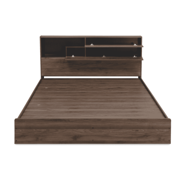 Nedrob Queen Size Bed in Brown Colour by Fern India