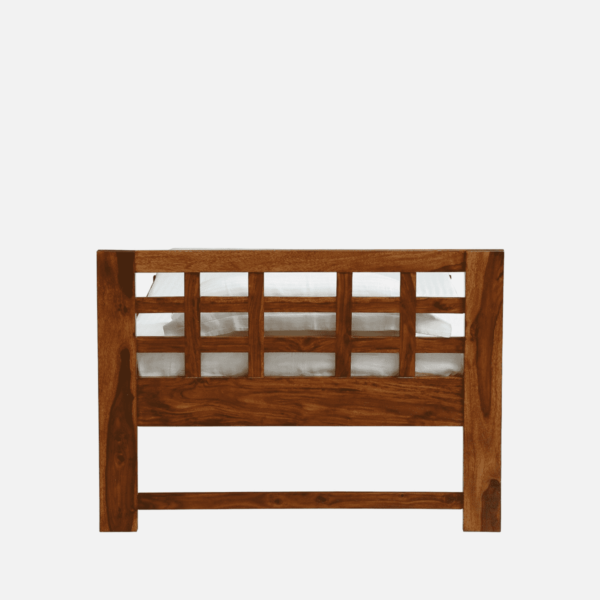 Hgeiler Single Bed in Rustic Teak Finish By Fern India