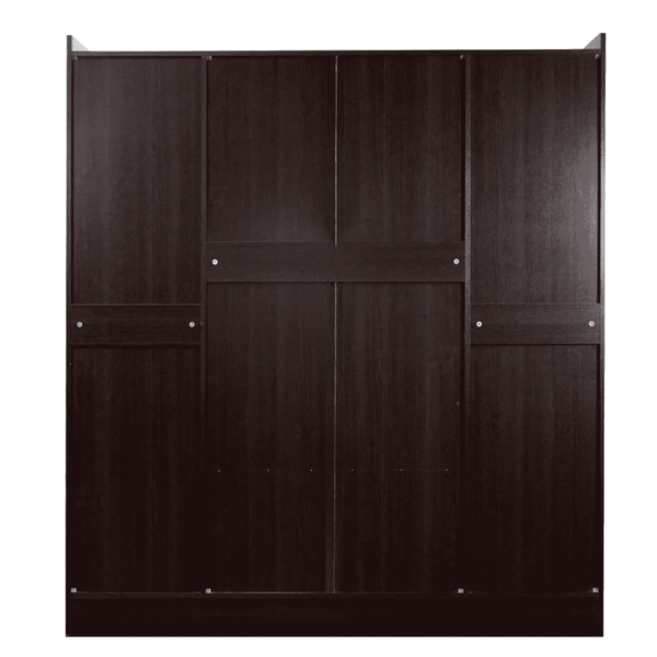 Okiran 4 Door Wardrobe in Wenge Finish by Fern India
