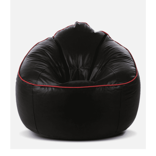 Ahddum XXXL Bean Bag with beans in Black Colour by Fern India