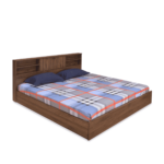 Rennug Queen Size Bed with Storage in Wenge Finish by Fern India