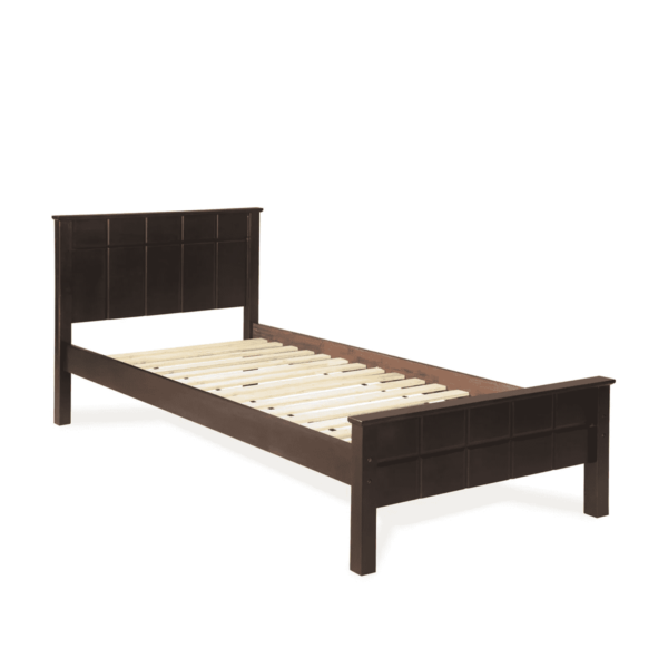 Rehpic Single Bed in Espresso Finish by Fern India
