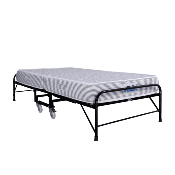 Yawa llor Folding Space Saving Bed with Free 6 Inch Foam Mattress by Fern India