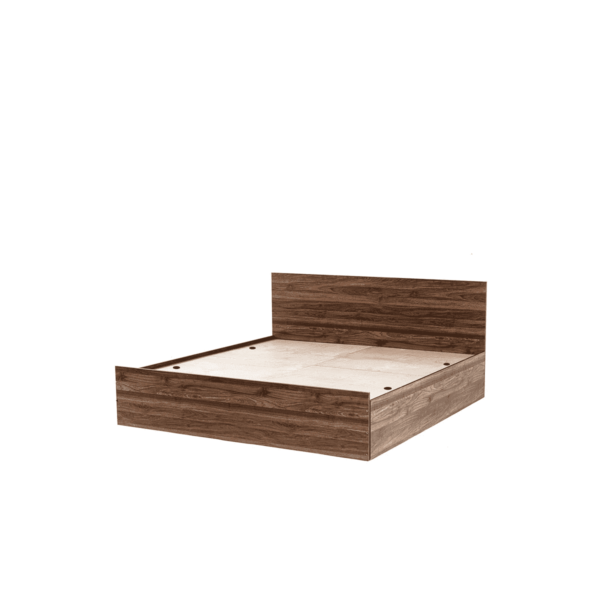 Suruat Queen Size Bed with Box Storage in Columbian Walnut Finish by Fern India