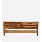 Nazzer Solid Wood King Size Bed In Rustic Teak Finish By Fern India