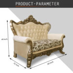 Lily 2 Seater Sofa in turquise Color by Fern India
