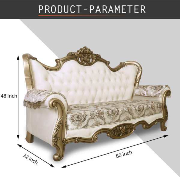 Mud 3 Seater Sofa in Turquise color by fern India