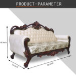 Twisted kan 3 Seat sofa in Honey Brown by Fern India