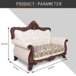 Trendy 2 Seater Sofa in Honey Brown color by Fern India