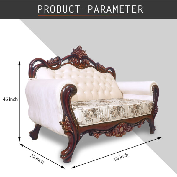 Twisted kan 2 Seat sofa in Honey Brown by Fern India