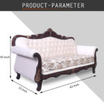 Dragon 3 Seater sofa in Maroon Color by Fern India