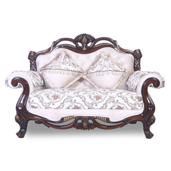 Lotus 2 Seater sofa in Wenge Color by fern India