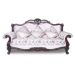 Lotus 3 Seater Sofa in Wenge color by Fern India