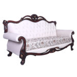 Lotus 3 Seater Sofa in Wenge color by Fern India