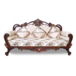 Twisted kan 3 Seat sofa in Honey Brown by Fern India