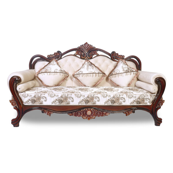 Twisted kan 3 Seat sofa in Honey Brown by Fern India
