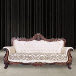 Trendy 3 Seater Sofa in Honey Brown color by Fern India