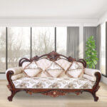 Twisted kan 3 Seat sofa in Honey Brown by Fern India